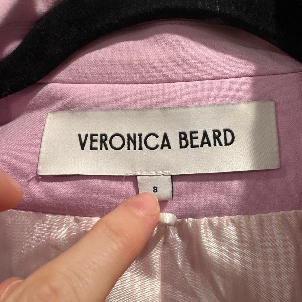 Veronica Beard purple Miller Dickey blazer in pale orchid - Picture 8 of 14